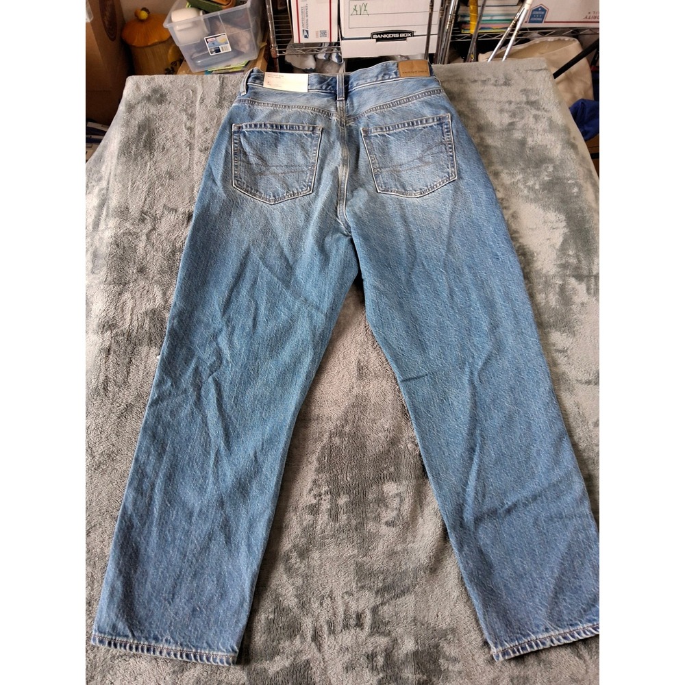 American Eagle Highest Rise Mom Jeans Gemini Blue Distressed 4 X-Short 34127308 - Picture 6 of 8
